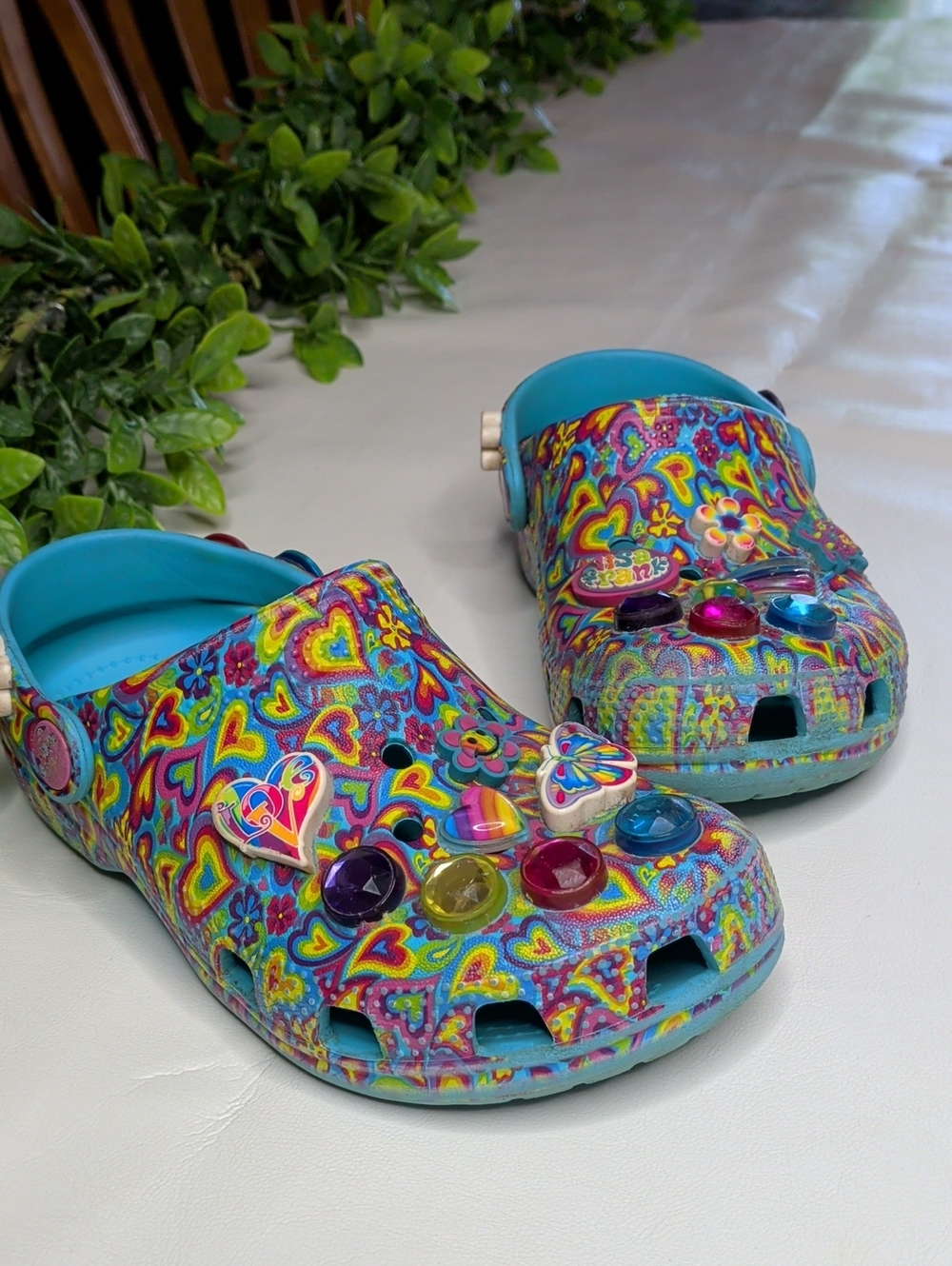 Lisa Frank X Crocs Limited Edition Classic Clogs Child Size 13